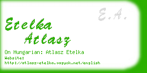 etelka atlasz business card